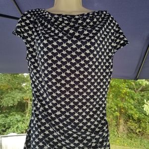 Max Studio Cap Sleeve Ruched Blouse